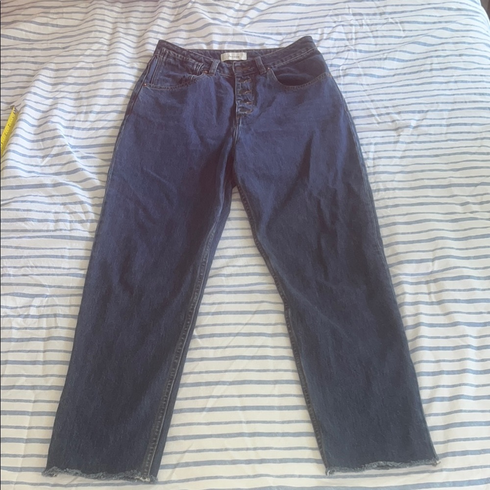 Bonnie taper raw hem
